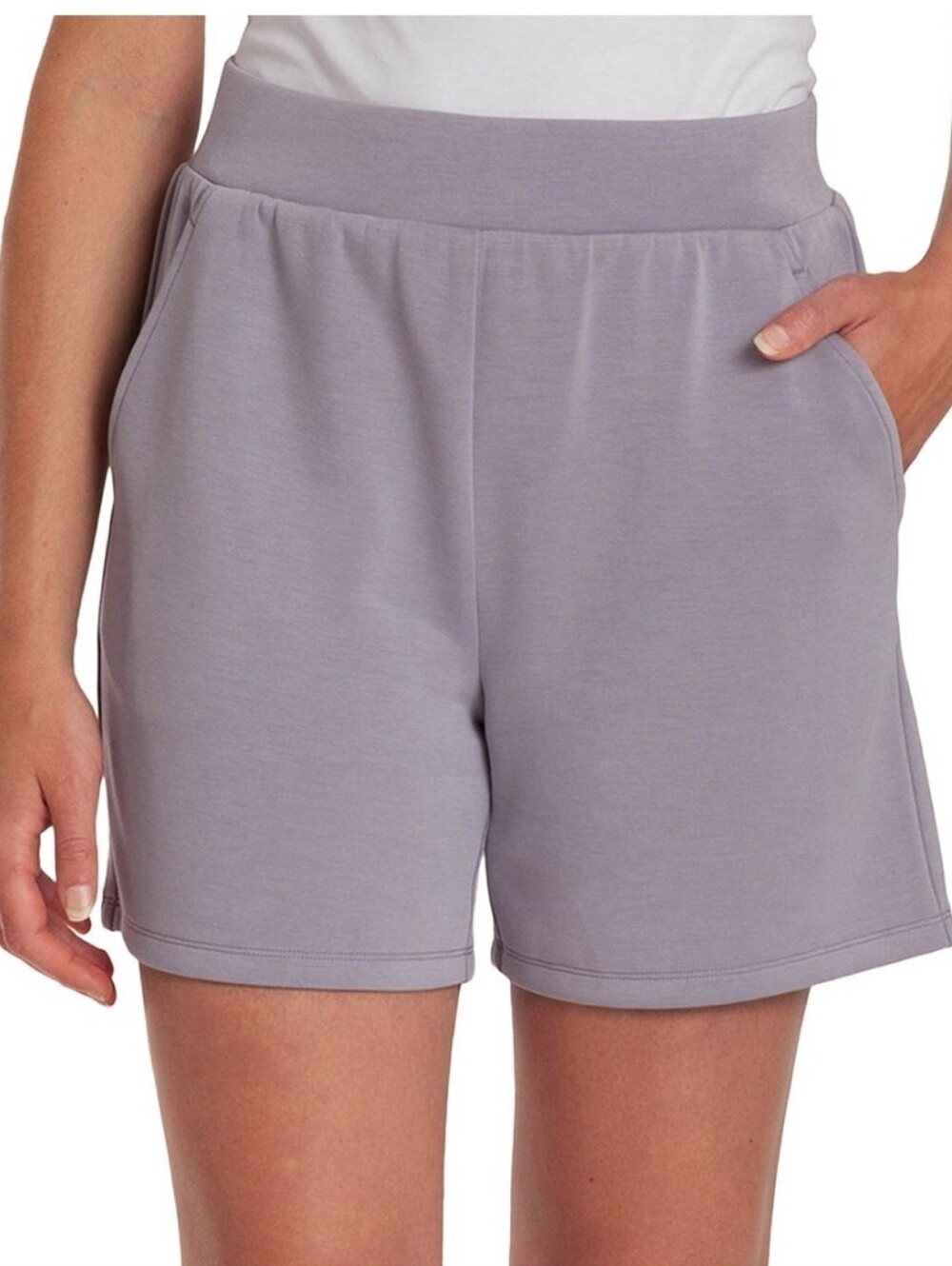 Luxe Shorts 5" Inseam Grey LazyPants - Size L